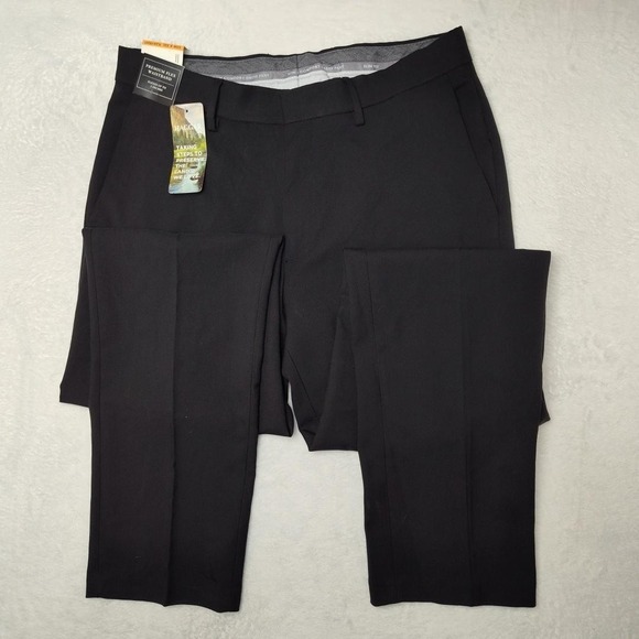 Haggar Premium Comfort Dress Pants Mens 33x32 Black Slim Stretch Wrinkle Free - Picture 3 of 12